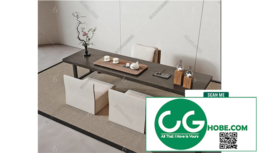 Tea Room 92 3D Model